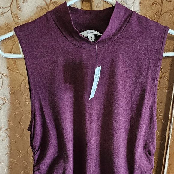 Reitmans Maroon Sleeveless Cotton Blend Top - Picture 1 of 4